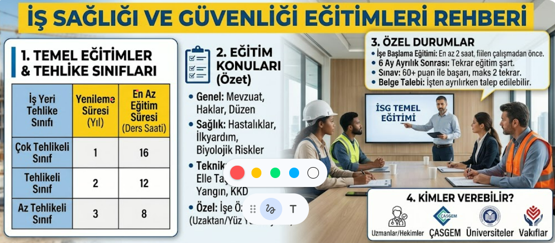 İş Sağlığı ve Güvenliği (İSG) Eğitimleri Hakkında Bilmeniz Gereken Her Şey: Süreler, Konular ve Yasal Zorunluluklar
